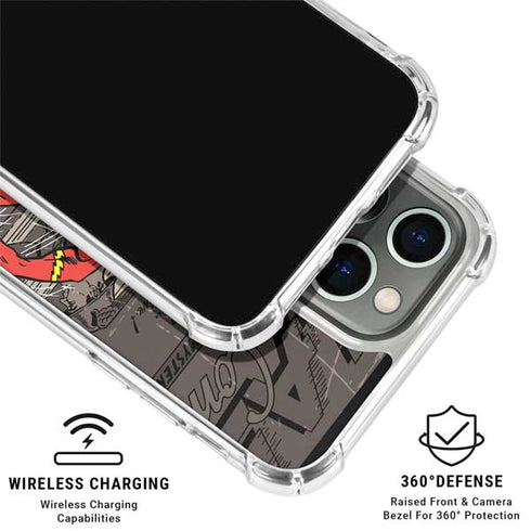 DC Comics Flash Mixed Media iPhone 16 Pro Clear Case